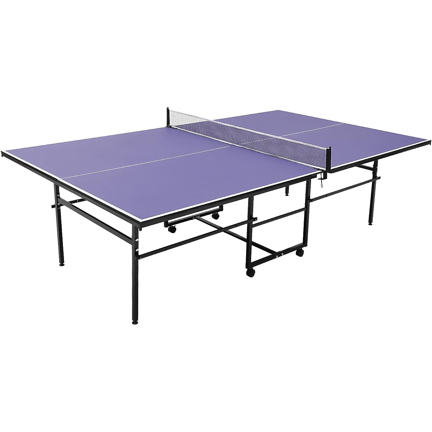Table Tennis Single - 8 ft Portable Ping Pong Table，Professional