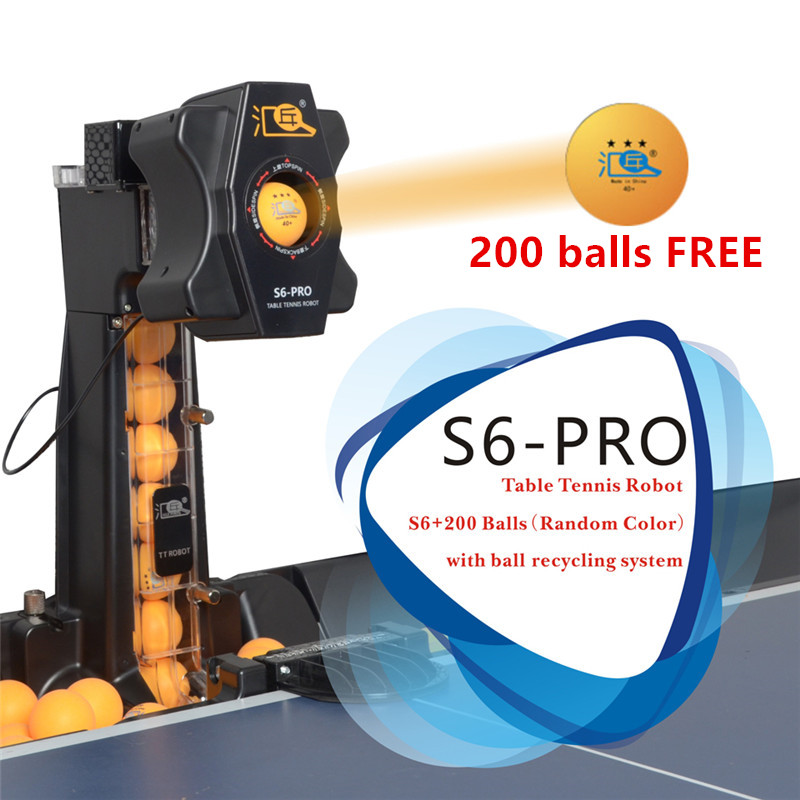 Robot Ball Machine - HUIPANG S6-PRO Table Tennis Robot/Machine Easy