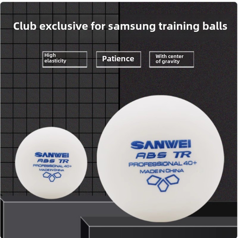 Table Tennis Single - 100 pcs Sanwei New Materials Plastic