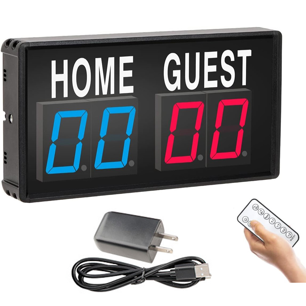 Table Tennis Umpire - Portable 4 Digit LED Scoreboard Digital