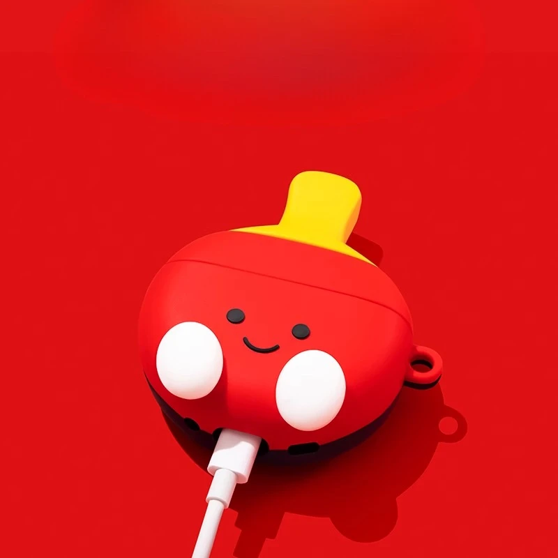 Table Tennis Cartoon - 3D Table Tennis Cartoon Cute Silicone