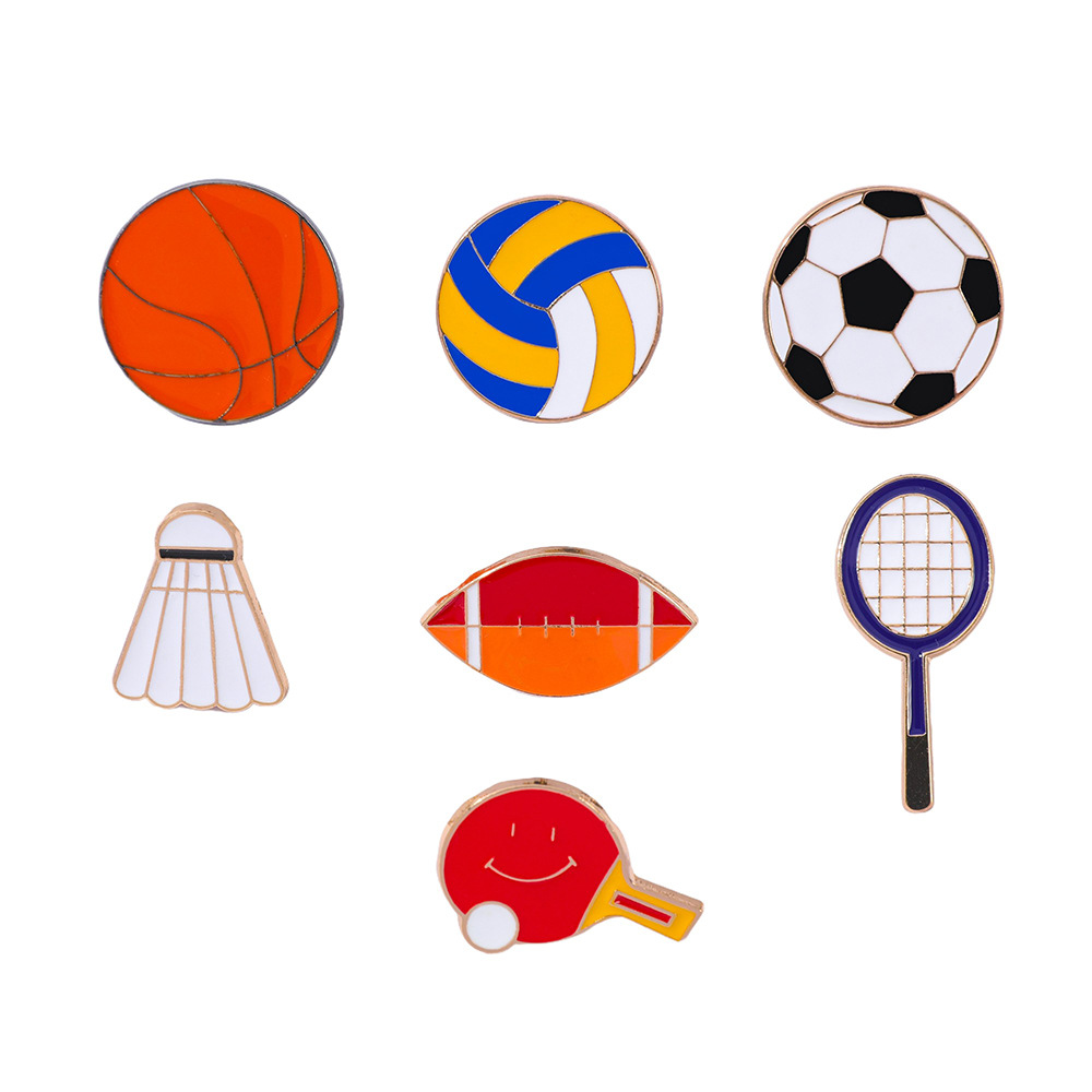 Table Tennis Cartoon - 1 Set Cartoon Football Basketball Badminton