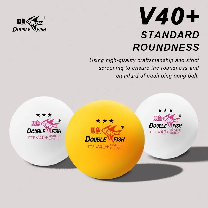 Table Tennis Single - DOUBLE FISH 3 Star V40+ 30/50/100