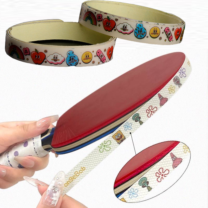 Table Tennis Cartoon - Table Tennis Racket Edge Tape PingPong