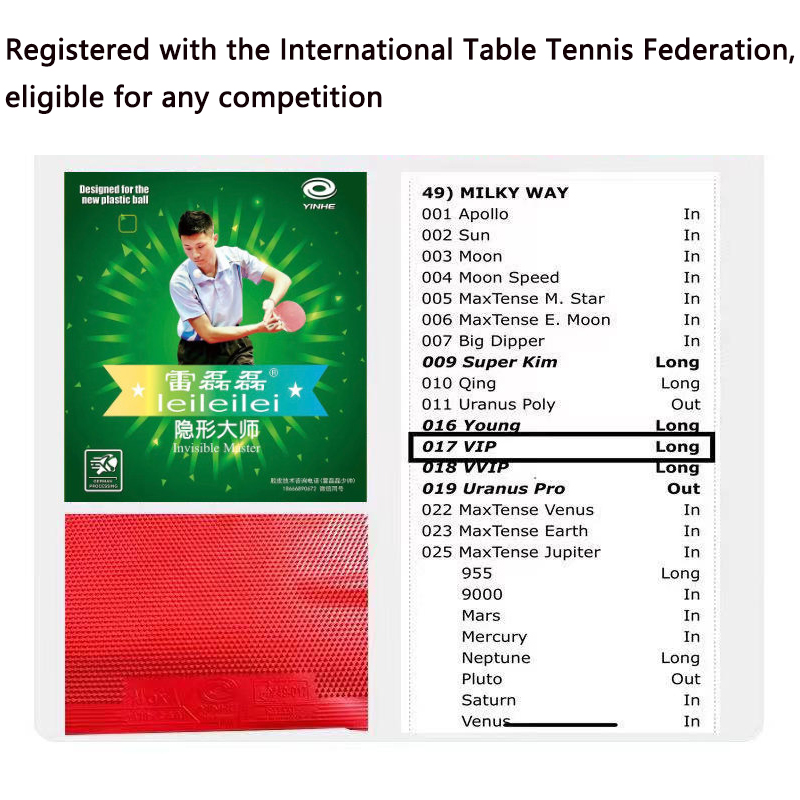 YINHE Long Pimples OX Table Te - огляд і ціна Table Tennis Single