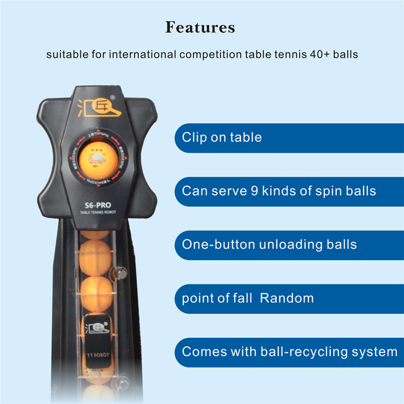 HUIPANG S6-PRO Table Tennis Ro - огляд і ціна Robot Ball Machine