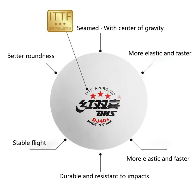 New DHS DJ40+ Table Tennis Bal - огляд і ціна Table Tennis Video Game