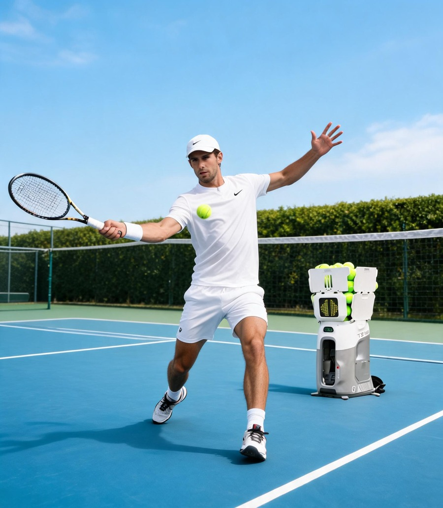 Hot Tenniix Tennis Ball Machin - огляд і ціна Robot Ball Machine