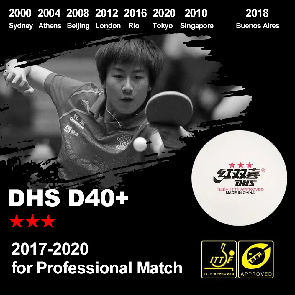 DHS D40+ DJ40+ Ping Pong Balls - огляд і ціна Table Tennis Video Game
